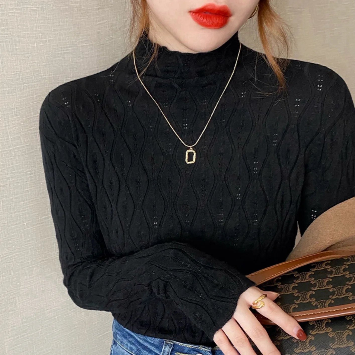 2026 Cashmere Turtleneck Women Sweaters Autumn Winter Warm Pullover Slim Tops Knitted Sweater Jumper Soft Pull Female