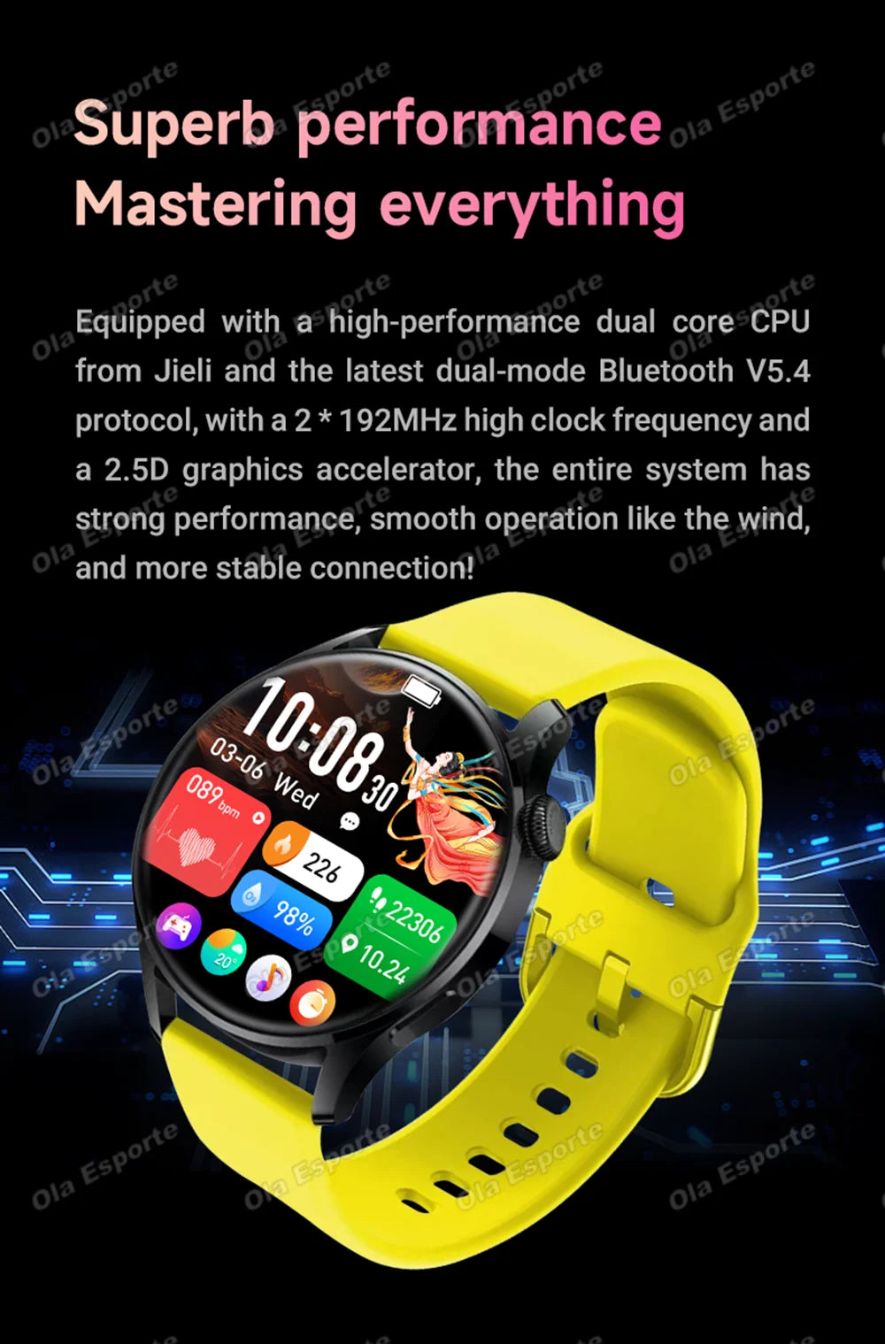 2026 New Smart Watch For Men Women 1.52" Full Touch Screen Waterproof Health and Sleep Monitor Multi-function Smart Watch HW12