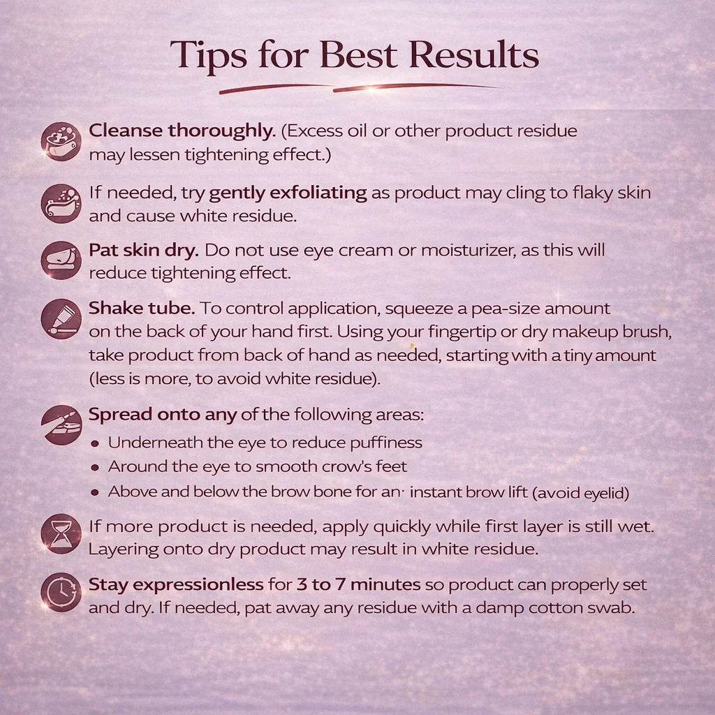 Fast-Acting Eye Tightening Cream Primer Eye Firming Cream Smooth Fine Line Facial Makeup Primer for Women Eye Care 20ML