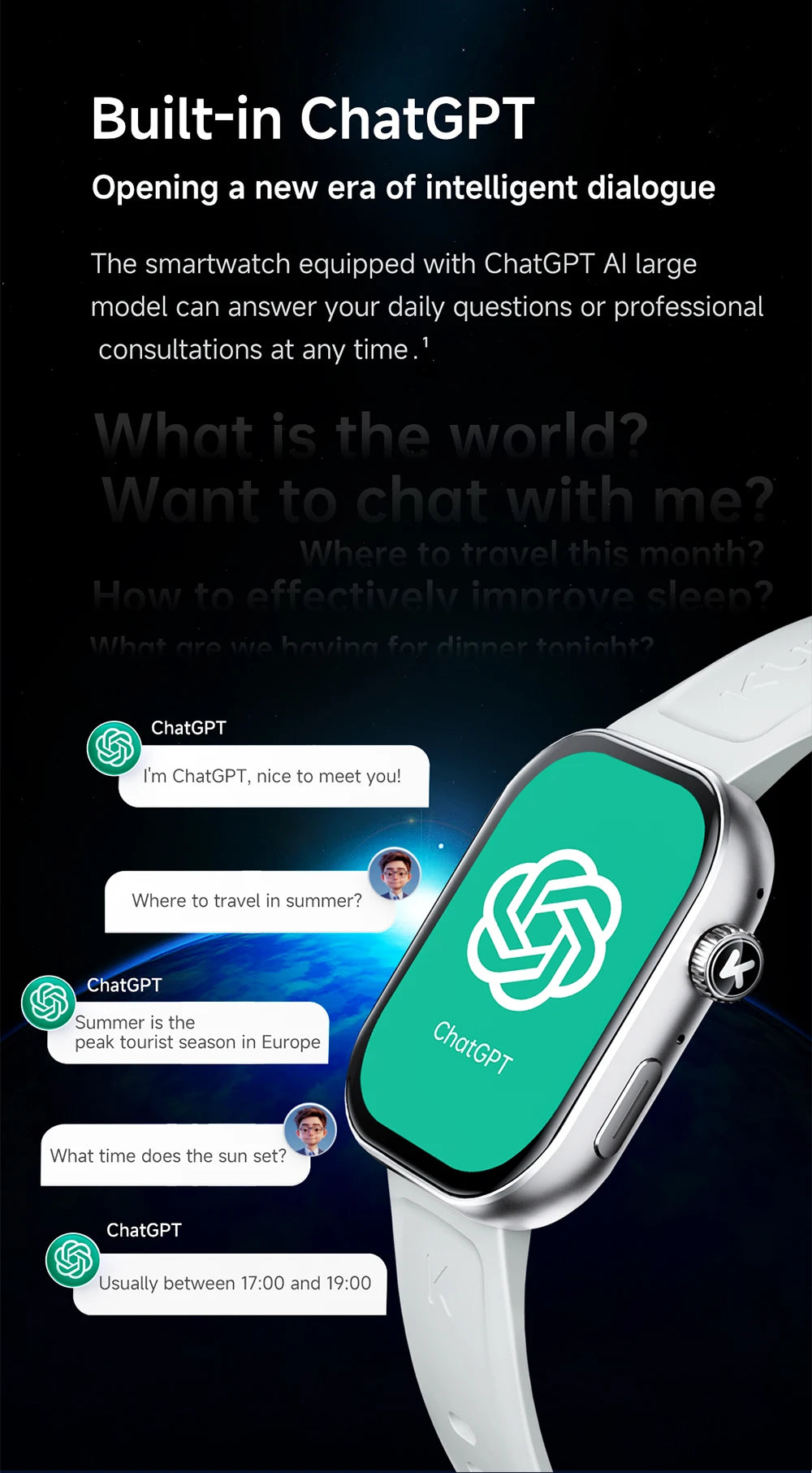 Original KUMI KU7 Meta & Plus Smart Watch