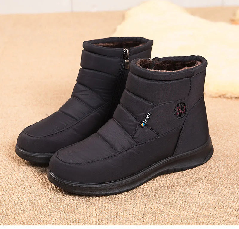 Women Boots 2024 Winter Boots For Women Waterproof Snow Boots Ankle Fur Botas Mujer Elegant Footwear Winter Shoes Women Botines
