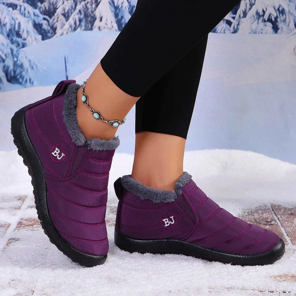 Trendy Comfort Winter Short Boots, Fashion Cold Resistant Footwear Perfect For City Shopping, Weekend Strolls