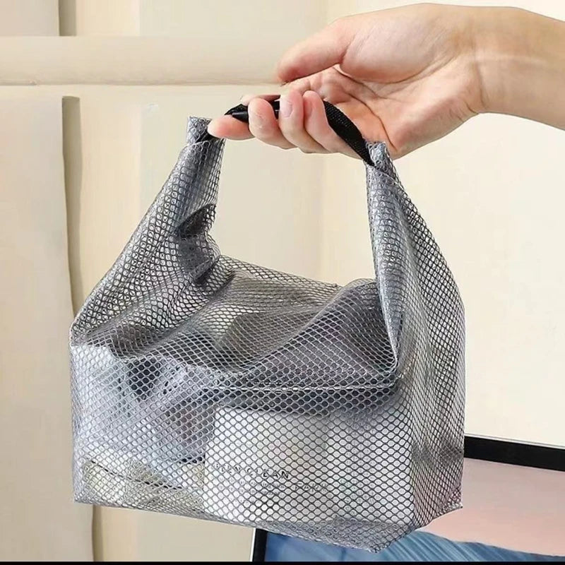 Makeup Bag New Water-proof Cosmetics Bag Fashion Travel Large Capacity Toiletries Pouch Trendy Girl Wash Bag with Lanyard