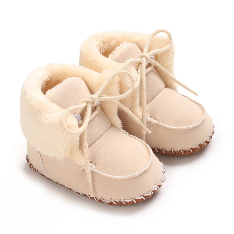 Winter Boots For Baby Boys And Girls Snow Soft Sole Anti Slip And Warm Flat Shoes Baby's First Walking Baby Shoes Boots 0-18