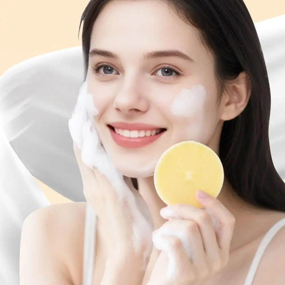 12PCS Facial Sponge Compressed, Face Cleansing Sponge Cosmetic Wet Puff Dry Wet Makeup Facial Sponge Round Wash Face Sponges