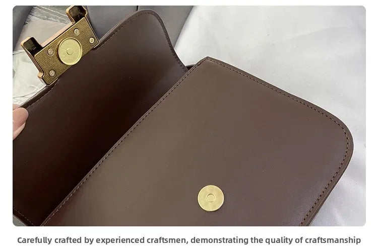 Fashion RetroSingle Shoulder BagsFor WomenCasual CommuterSmall Square BagsCrossbody BagHigh Sense Versatile Handbags