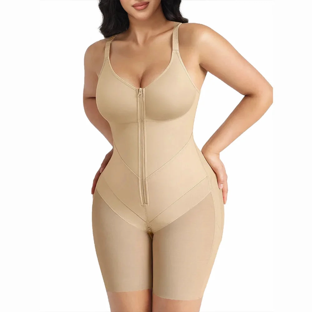 Fajas Colombianas High Compression Shapewear Bodysuit - Tummy Control, Butt Lifter & Postpartum Recovery Body Shaper for Women