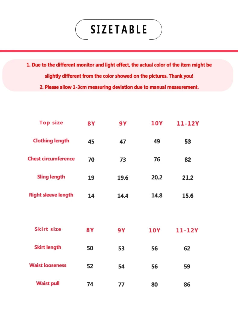 Two Piece Summer Girl Cute And Fashionable Print Off Shoulder Strap Short Sleeved Mesh Skirt Set Daily Party And Party Set
