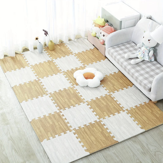 Alfombras de espuma EVA suaves entrelazadas de 4 a 16 Uds., alfombra para juegos de bebés, baldosas antideslizantes para dormitorio, alfombra para el hogar, rompecabezas para gimnasio, alfombra para suelo de ejercicio