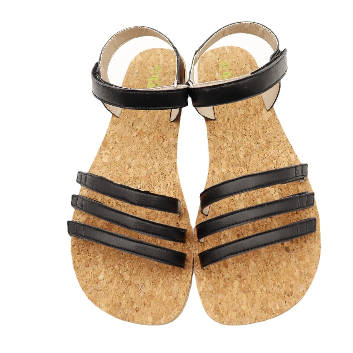 Tipsietoes 2025 Sprinng Barefoot Leather Flat Sandals For Women Shoes With New MInimalist Soft Sole