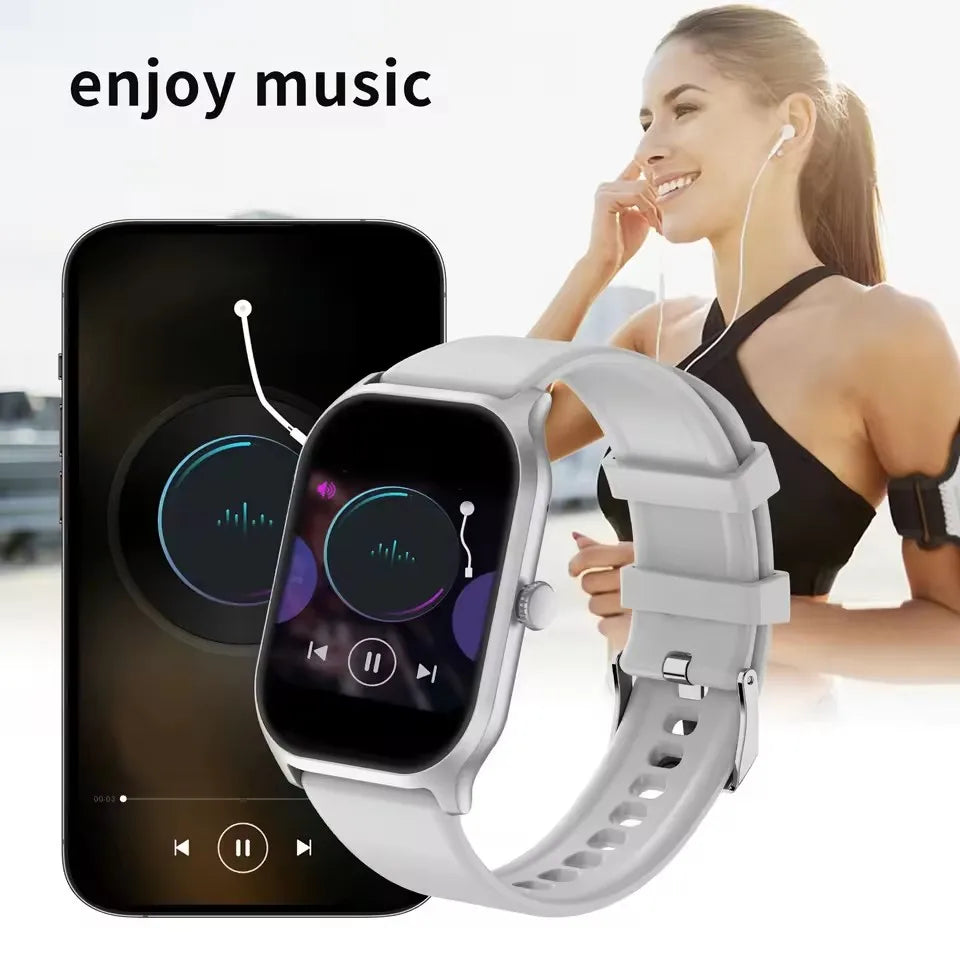 2026 Smart Watch For Android IOS Watches 2.01inch HD Display Bluetooth Call Message Alert Music Sports Smartwatch Men Women Gift