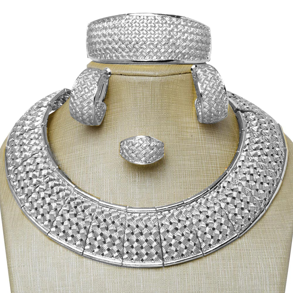 ZEADear Jewelry Sets Egg Shape Bridal Wedding Earrings Necklace Bracelet Ring Gold Plated Anniversary Jewellery Wholesale Gift