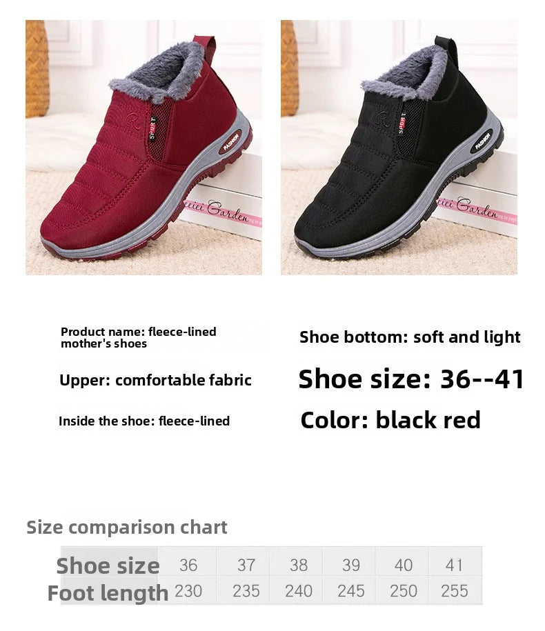 Waterproof Winter Boots for Women 2025 New Plush Snow Boots Women Ankle Boots Warm Black Couple Cotton Couples Platform Shoes