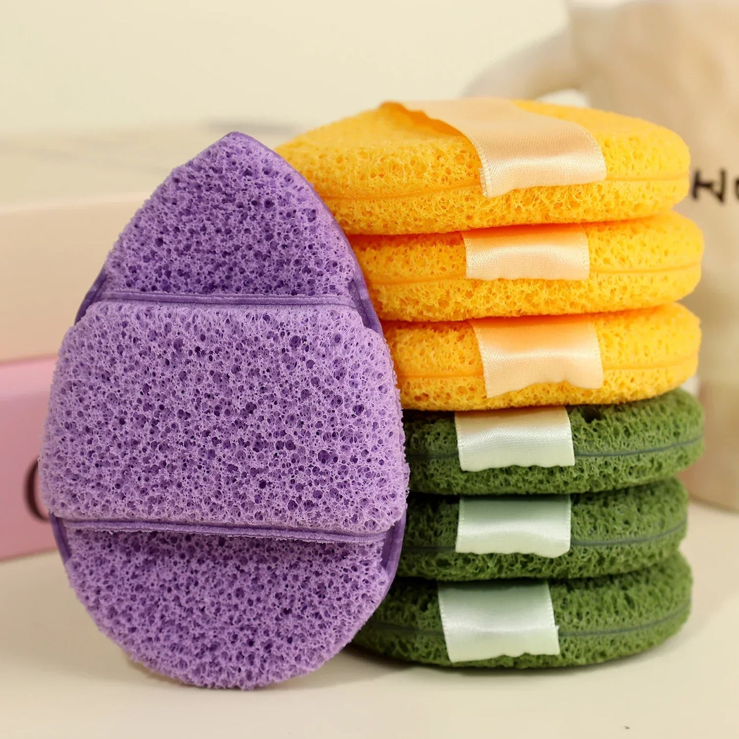 Mud Mask Cleaner Puff Exfoliating Blackhead Removal Face Wash Cleansing Sponge Makeup Remover Foam Sponge Face Clean Pads Tool