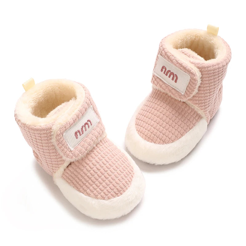 Winter Boots For Baby Boys And Girls Snow Soft Sole Anti Slip And Warm Flat Shoes Baby's First Walking Baby Shoes Boots 0-18