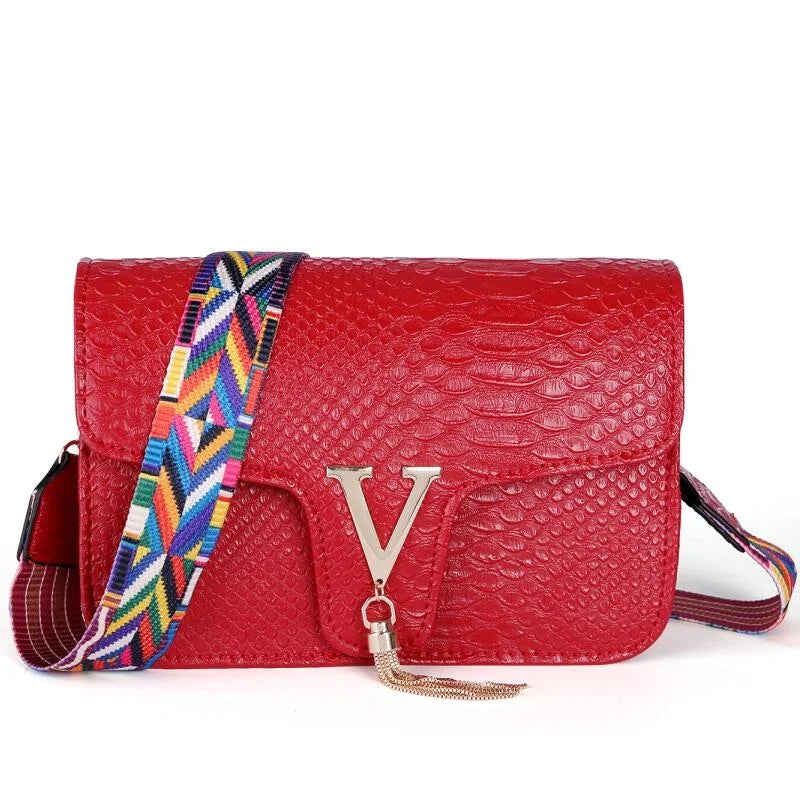 Crocodile Chain Small Crossbody Bags for Women,Black Luxury Brand Shoulder Bag,European Female Fashion Trend New Design Handbags