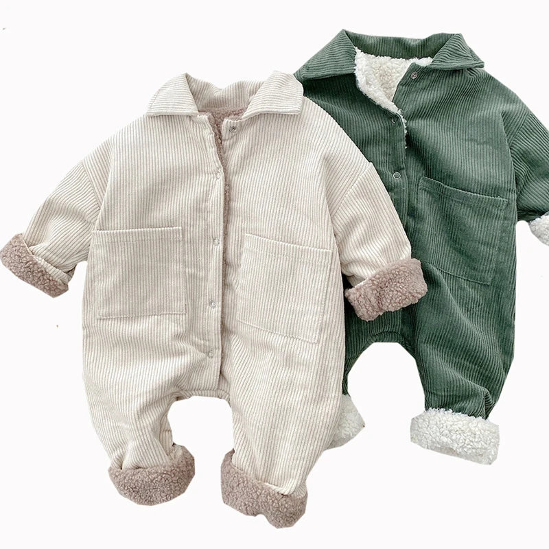 Ropa de bebé, monos, monos de invierno para niña, pelele grueso, mono de pana, ropa para niño, mono para niño recién nacido 2023