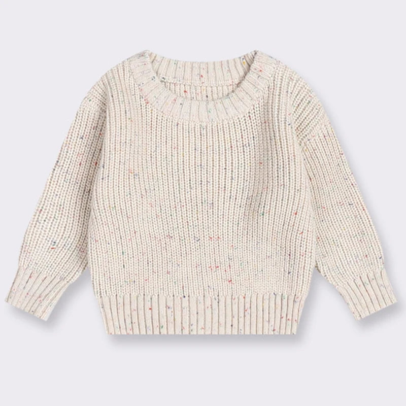 Nuevo Jersey de punto para niños y niñas, ropa de invierno para niños, suéter de algodón de gran tamaño, suéter informal de punto grueso con Cable para bebé, ropa