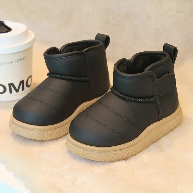 Winter Girl Outdoor Snow Boots New Causal Children's Cotton Boots for Boys Soft Warm Furry Hairy Kids Fashion School Ankle Boots