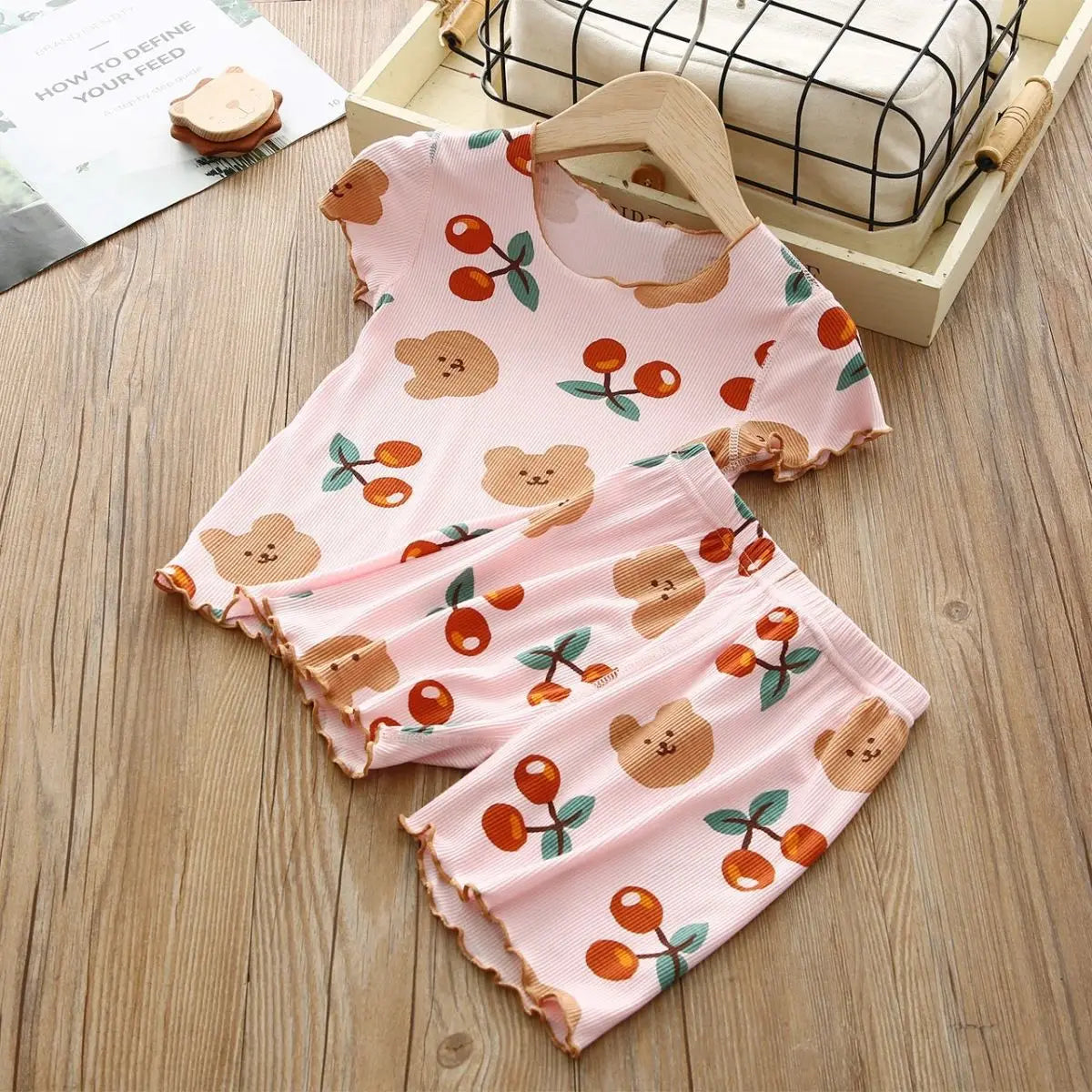 2026 Baby Pajamas Sets Child Pajamas Toddler Short Sleeve Baby Nightwear Pyjamas Kids Cartoon Homewear Clothes