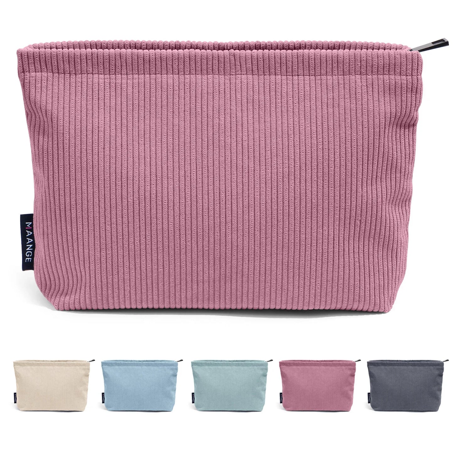Makeup  Corduroy Travel Cosmetic Bag Portable Storage Bag Purses Women Large Capacity Zipper Make Up Organizer Storage Clutch
