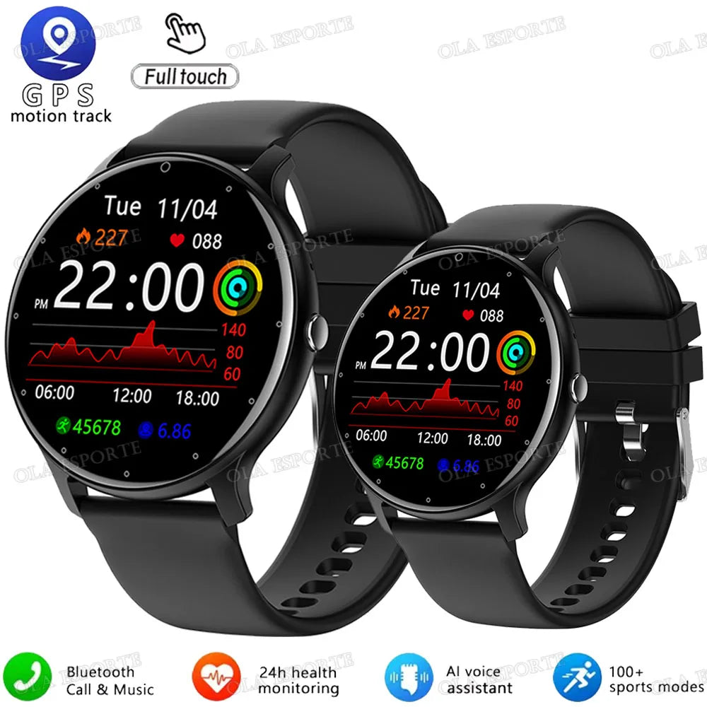 2026 smart watch HD  touch screen ，5ATM waterproof，remote control，GPS tracking，heart rate monitor smartwatch for ios Andriod