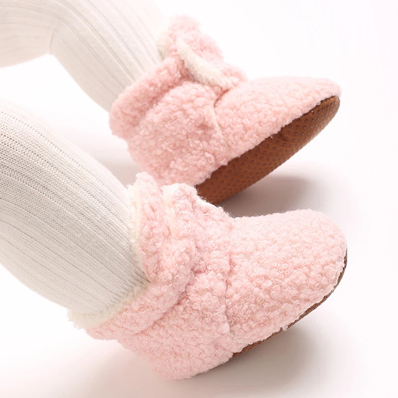 Winter Boots For Baby Boys And Girls Snow Soft Sole Anti Slip And Warm Flat Shoes Baby's First Walking Baby Shoes Boots 0-18