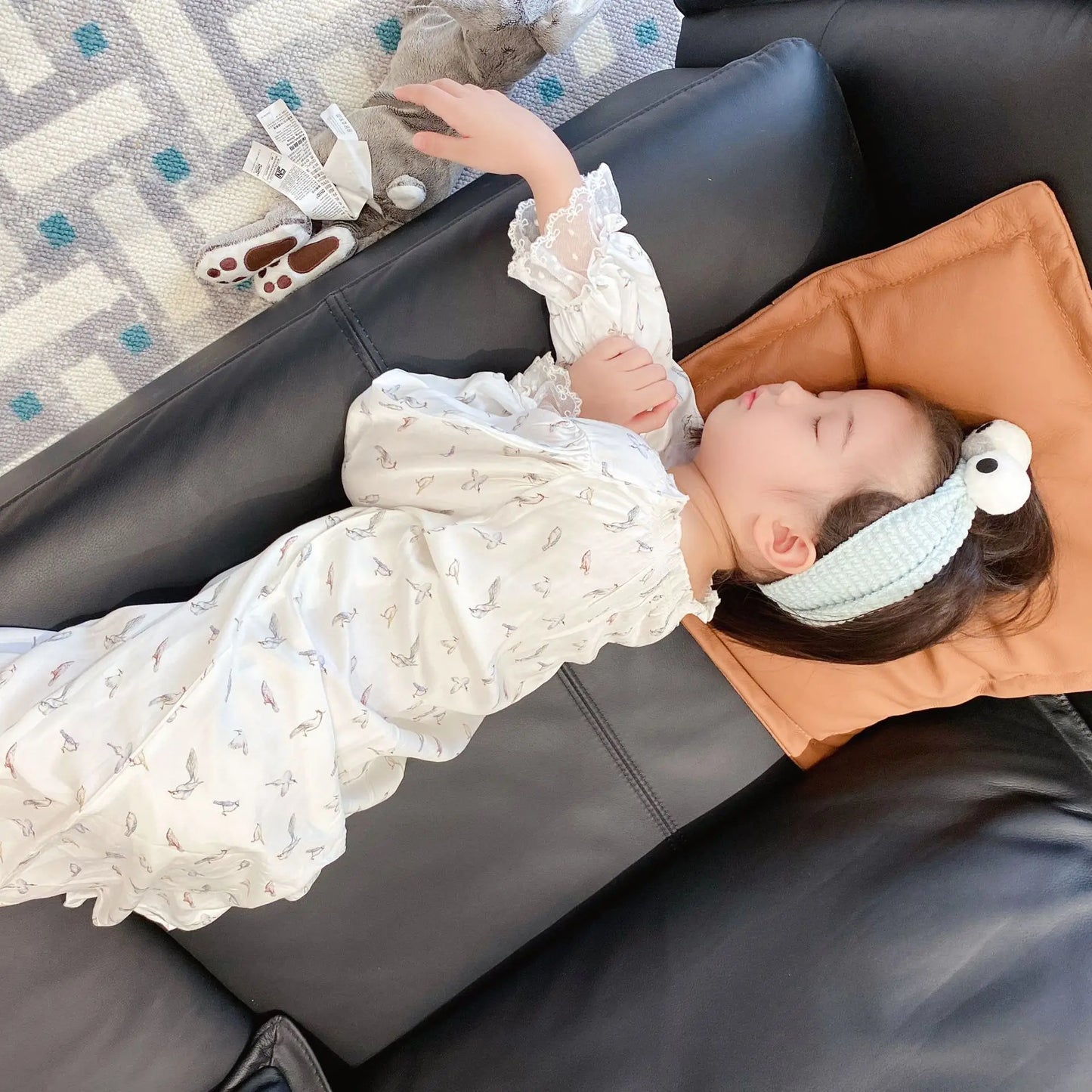 Pajamas Dress for Baby Girls Summer Children Floral Printed Soft Loose Night Dresses Princess Girl Nightgown Lady Sleepwear