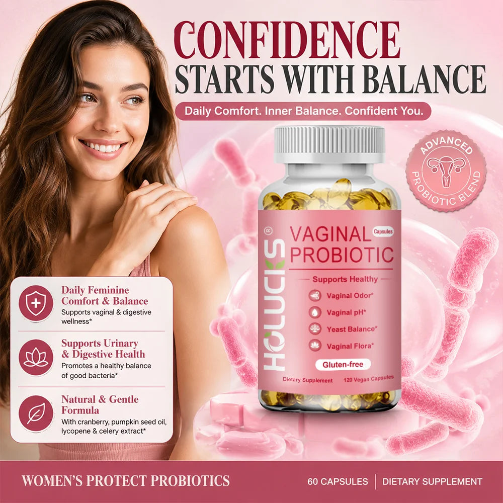 Vaginal Probiotics for Women - with Prebiotics, pH Balance, Odor Control, Yeast Balance, Vaginal Flora & Feminine Health
