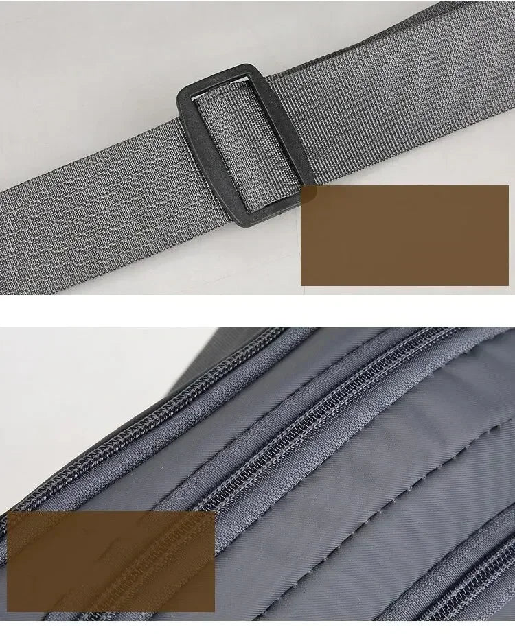 Men's Large Capacity Fitness Waist Pack Portable Anti Theft Ultra Thin Small Chest Bag Sports Outdoor Leisure Running Waist Bag