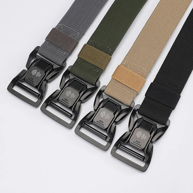 Classic Design Fashion Matching Essentials Tactical Quick Release Snap Snap Elastic Leisure Outdoor Training Belt