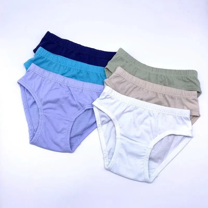 24pcs /Lot Baby Boys Briefs Panties Solid Color Underwears Children Cotton Short  Kids Panties