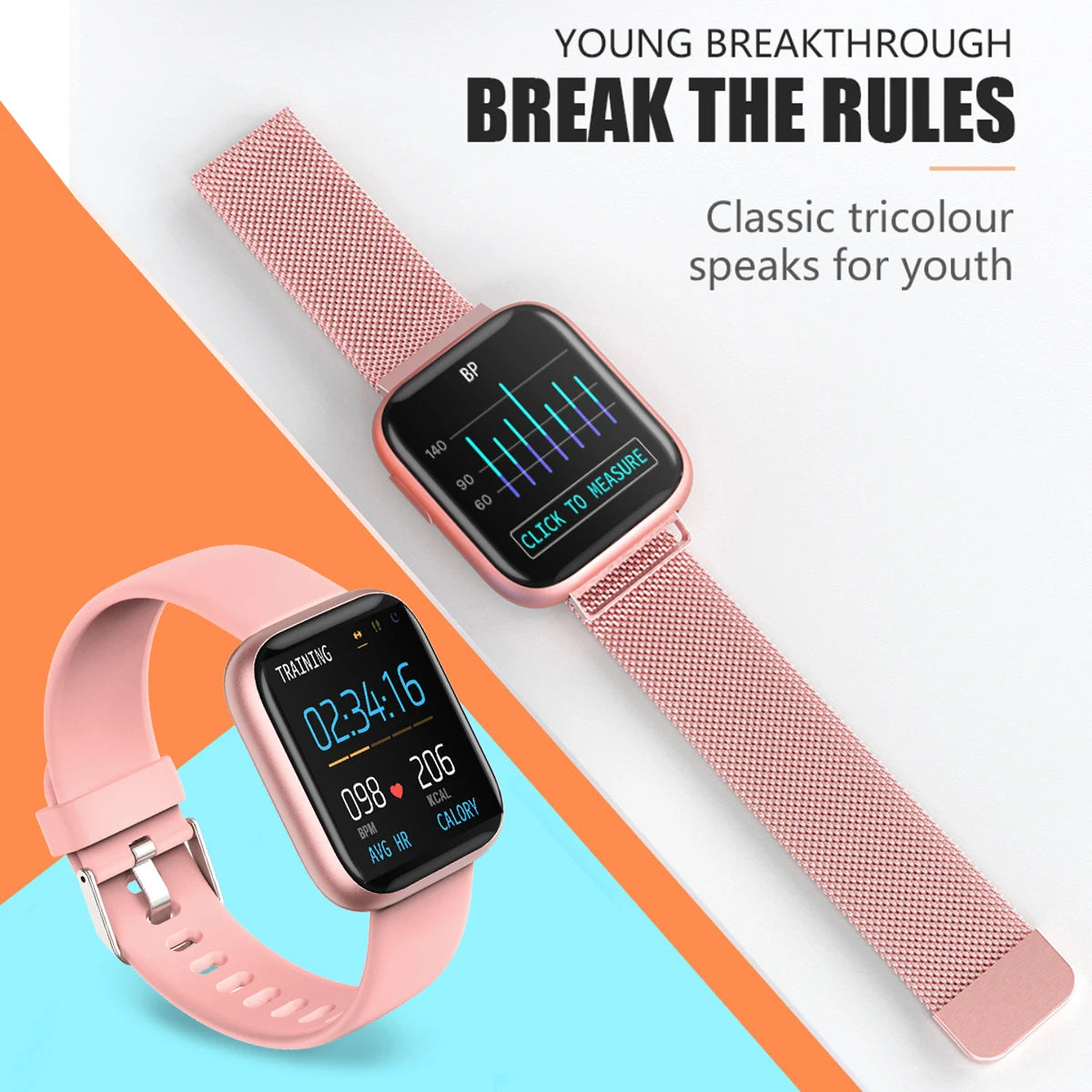 Smart Watch For Women 1.4 Inch Sports Fitness Tacker Message Reminder Health Monitoring Heart Rate Sleep Waterproof Smartwatch