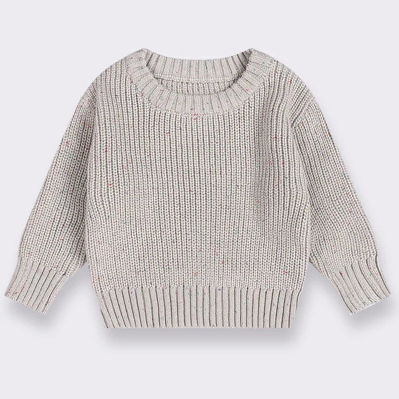 Nuevo Jersey de punto para niños y niñas, ropa de invierno para niños, suéter de algodón de gran tamaño, suéter informal de punto grueso con Cable para bebé, ropa