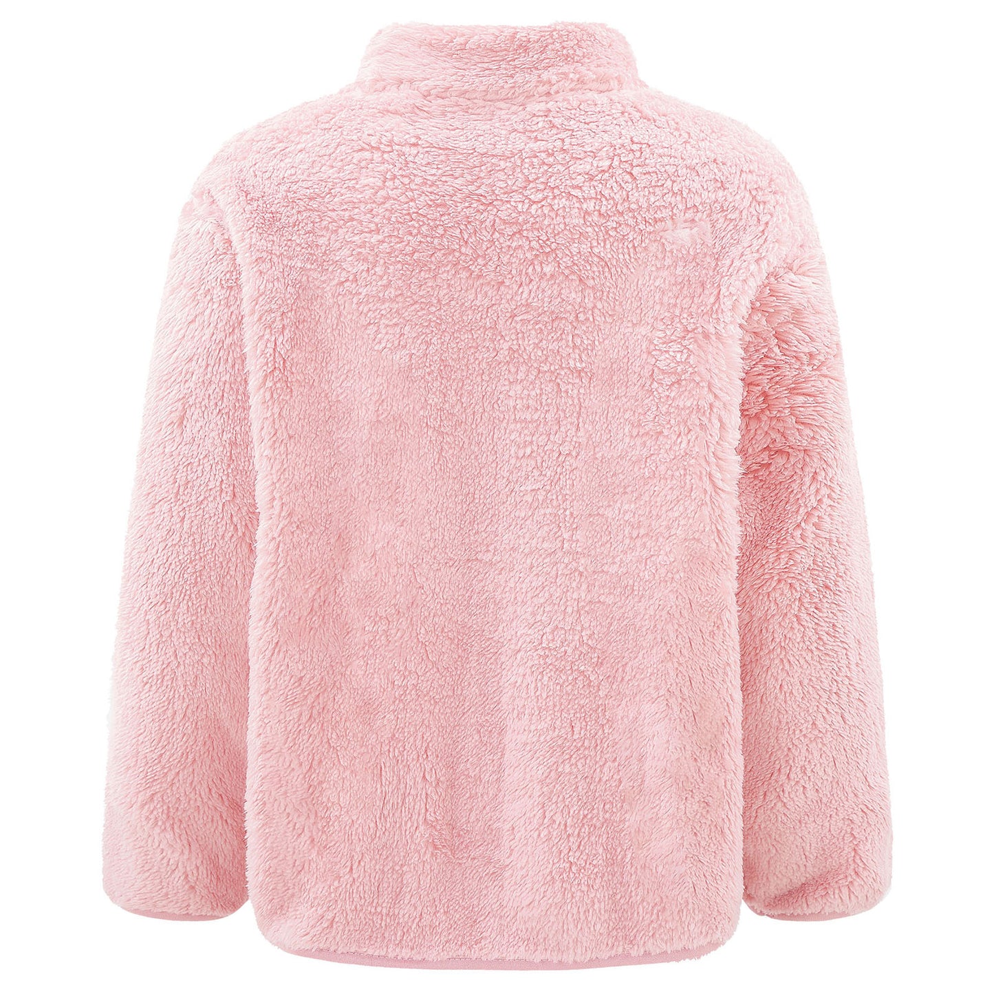 Girls Boys Warm Fleece Jacket Coat Full-Zip Turtleneck Tops with Pocket Fall Winter Outerwear for 2 Years-12 Years