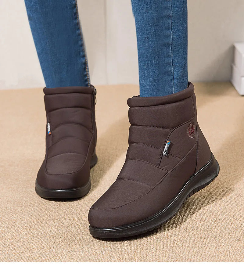 Women Boots 2024 Winter Boots For Women Waterproof Snow Boots Ankle Fur Botas Mujer Elegant Footwear Winter Shoes Women Botines