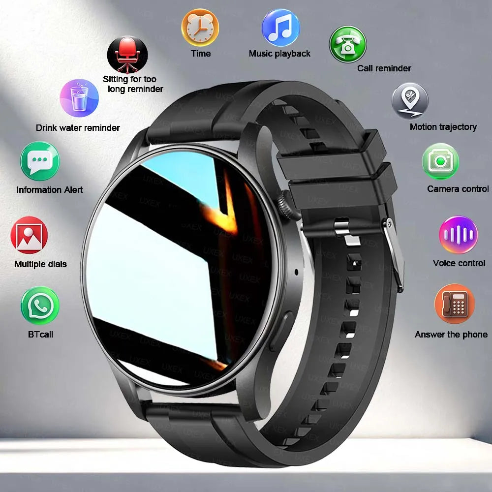 Smartwatch Men's Watch Business Watch Sporty Casual Watch 1.52 Inch Screen Features Multiple Sports ModesMusic Control Perfect