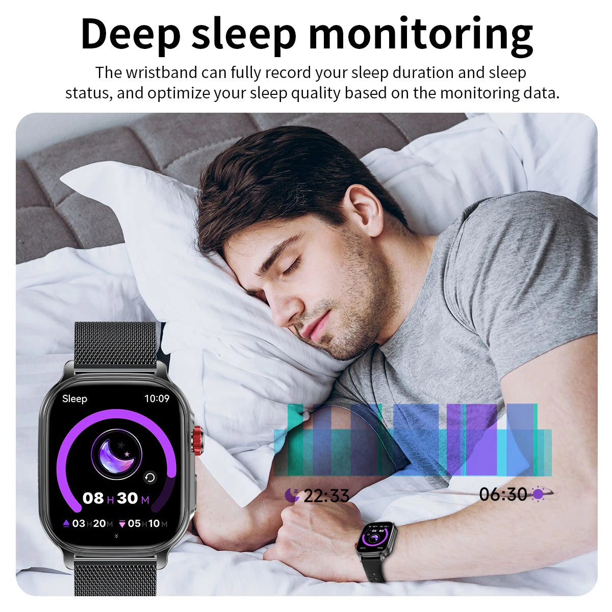 LIGE New Smart Watch Men Women 1400mAh Ultra Battery 2.01Inch HD Screen LED Flashlight IP68 Waterproof Bluetooth Call SmartWatch