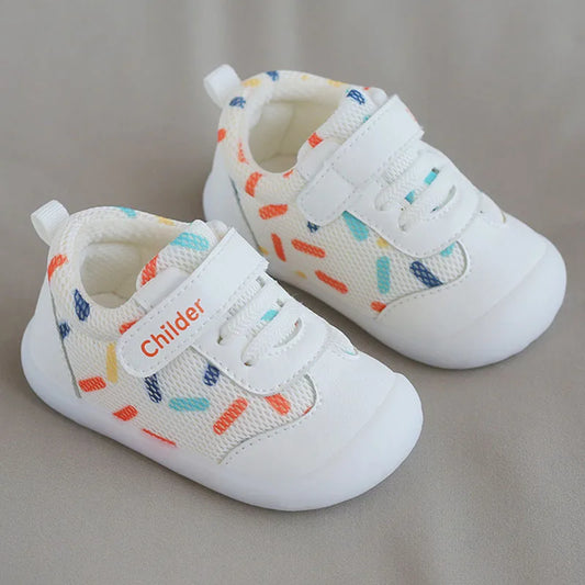 Kids Shoes For Girls Boys Spring Summer Breathable Mesh Newborn Baby First Walkers Anti-slip Soft Sole Infant Toddler Sneakers