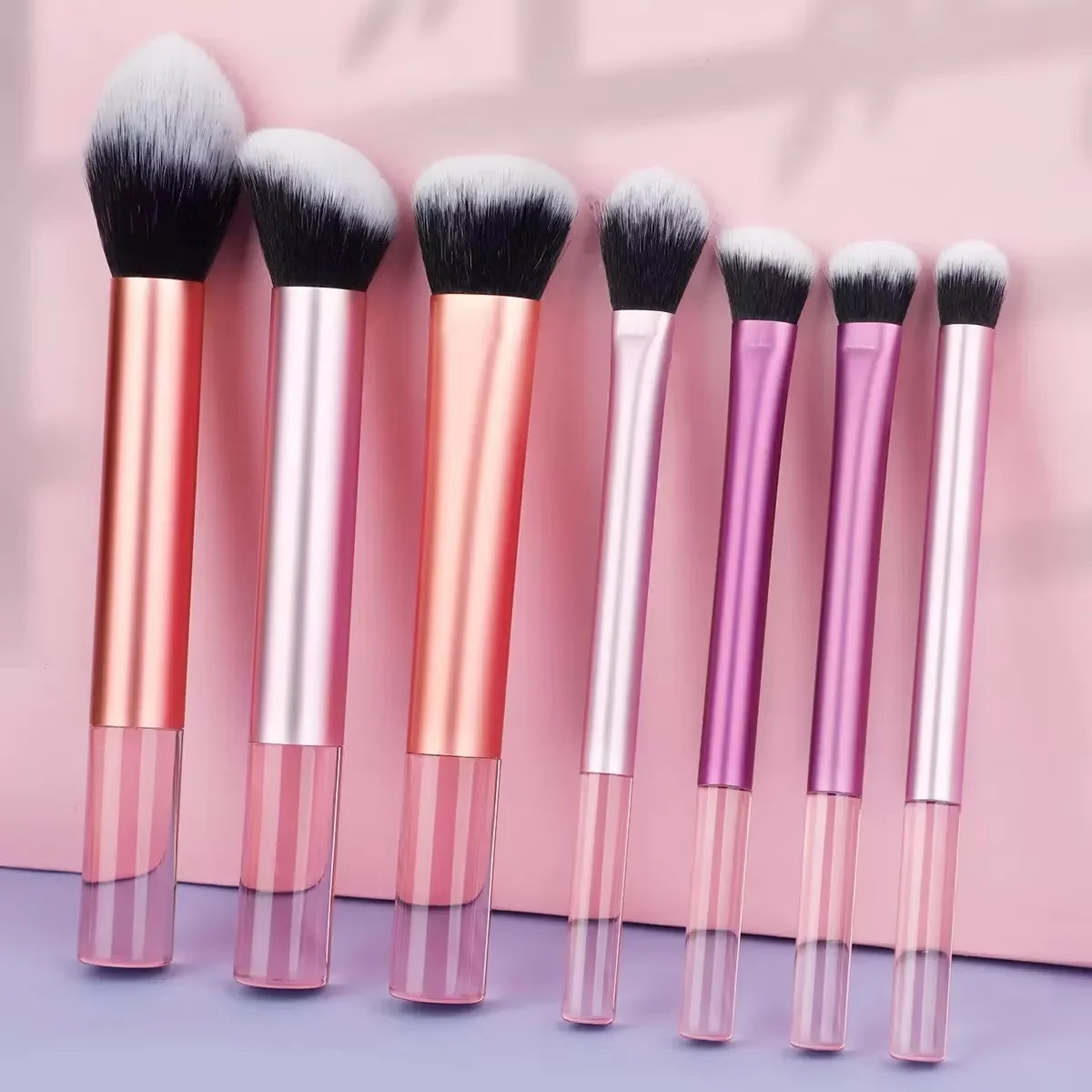 10PCS Makeup Brushes Set Eyeshadow Brush Angled Eyeliner Brush Fan Lash Brush Loose Powder Brush Makeup Tools
