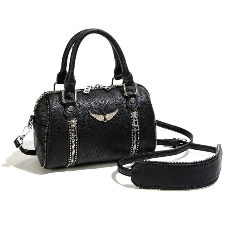 Famous design zipper women's crossbody bag, fashionable women's chain shoulder bag, modern trendy style handbag