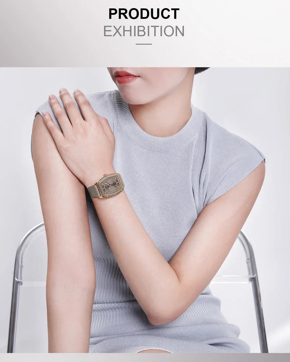 NAVIFORCE NF5049 Women Quartz Watches Silicone Strap Student Sports Watch Big Dial Simple Tonneau Waterproof Wristwatches