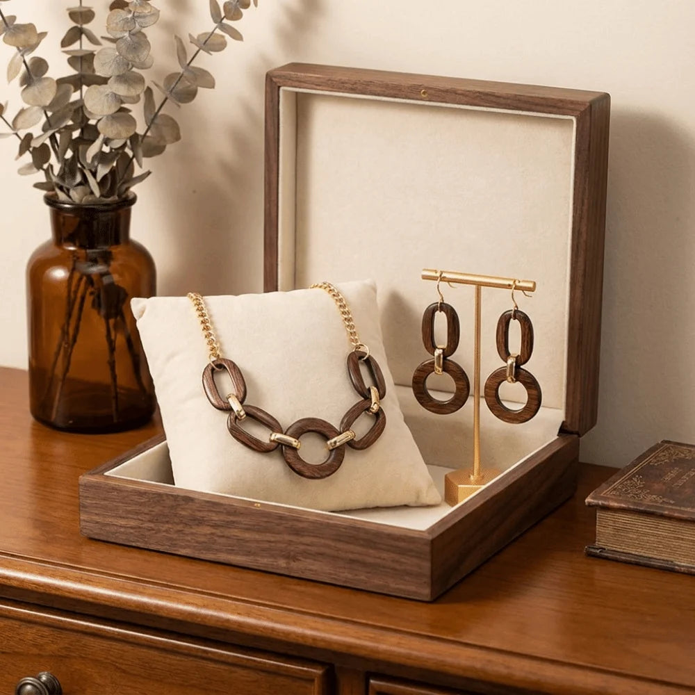 Geometric Acrylic Jewelry Set Oval Link Round Design Choker Earrings Set Lightweight Exaggerated Necklace Set Club Outing