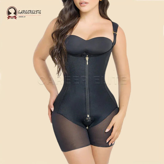 Open Bust Tummy Tuck Compression Garment for Women Fajas Colombianas Reductoras y Moldeadoras Stage 2 Faja Body Shaper Garment