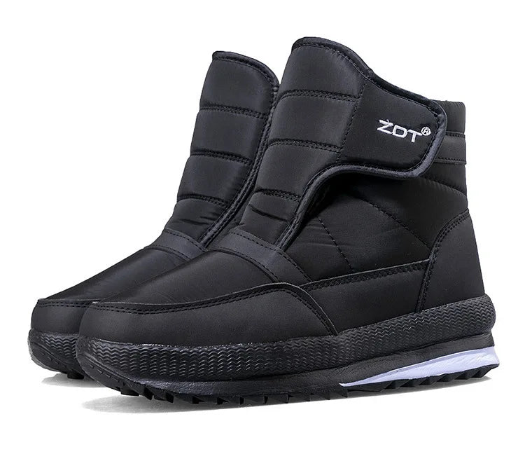 -40°C Winter Thicken Warm Men's Snow Boots Outdoor Waterproof Comfort Cotton Shoes Cold Resistant Non-slip Platform Ankle Boots