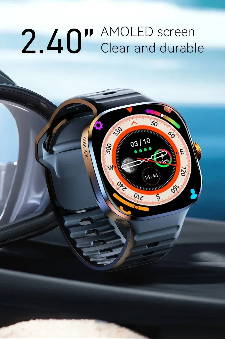 NEW Smartwatch 5G with 2.4" HD Screen 190° Rotating Camera WIFI 3D Stereo Navigation Compass NFC Bluetooth Smart Watch Men Women