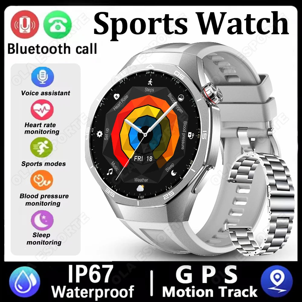 Smart Watches For Men Women 1.5" 360*360 HD Screen 330mAh Battery Heart Rate Sleep Health Bluetooth Call Watches For Man HT30