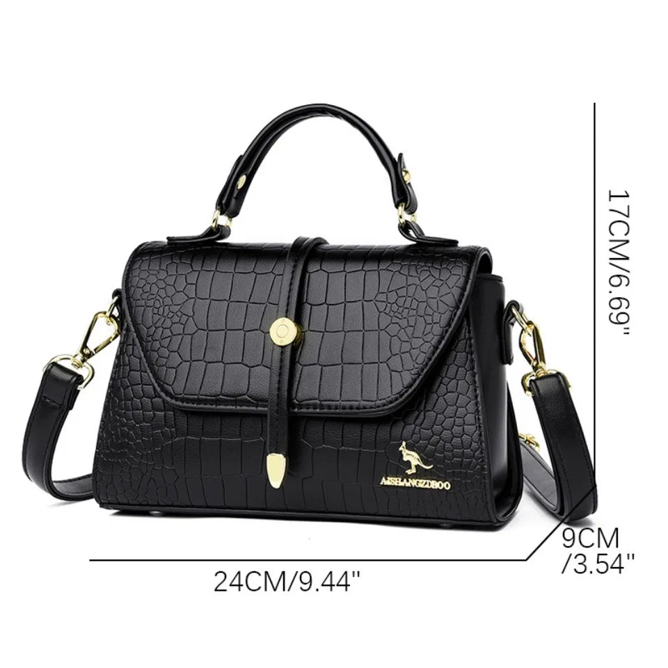 Premium Leather Crossbody Bags for Women Female Shoulder Messenger Bags Luxury Designer Handbags and Purses