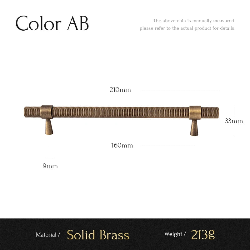 Santaya Solid Antique Brushed Brass Handles Kitchen Cabinet Pulls Bedroom Wardrobe Drawer Knobs Furniture Bronze Handle