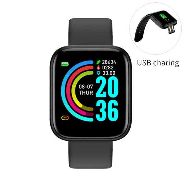 Smart Bracelet Smart Watches Men Women Gifts Sports Blue Tooth Band Heart Rate Blood Pressure Fitness Tracker For Android IOS